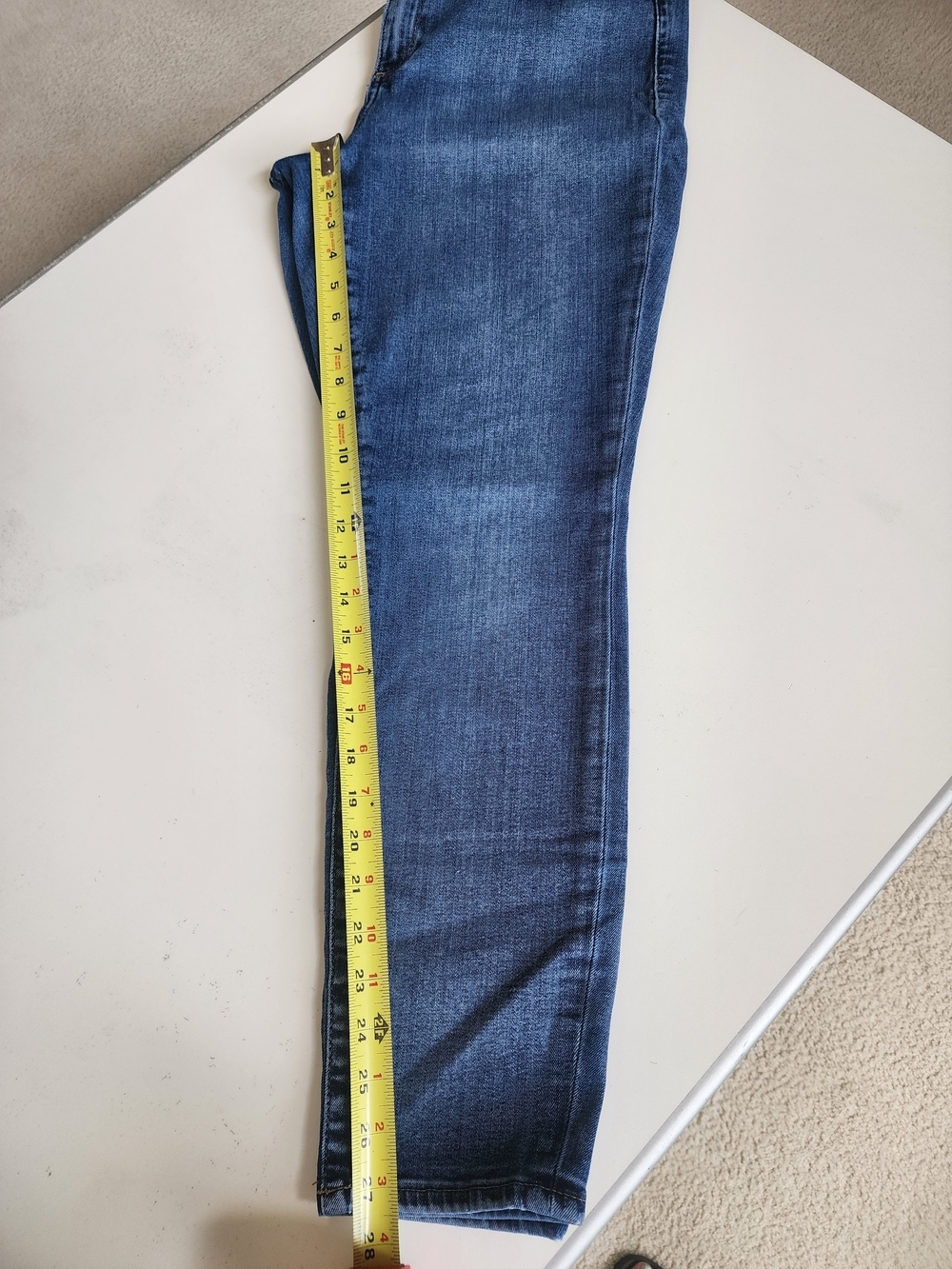 Gap Curvy True Skinny Jeans Dark Indigo Wash Size 33R - Picture 5 of 8